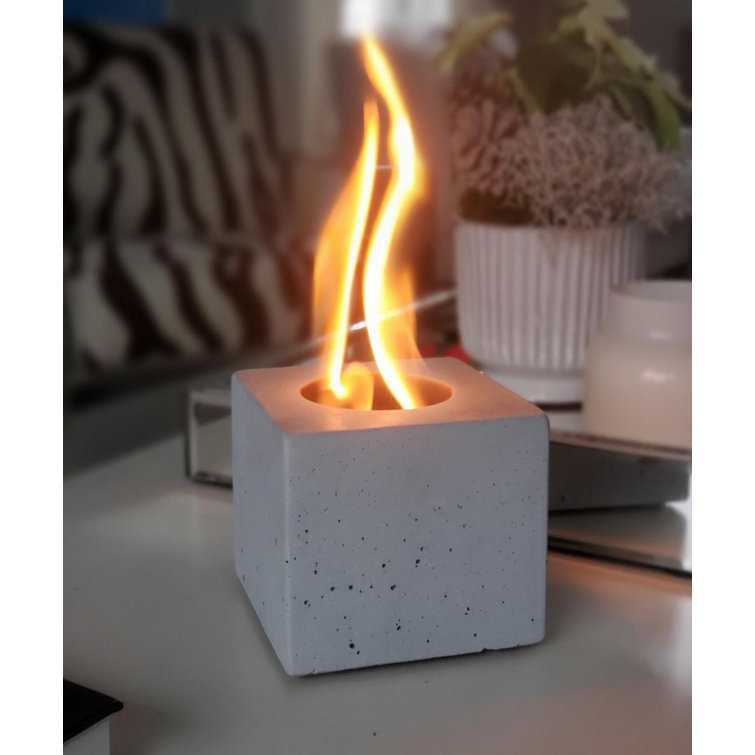 Touch of ECO Foyer de table en pierre à l'éthanol pour l'extérieur